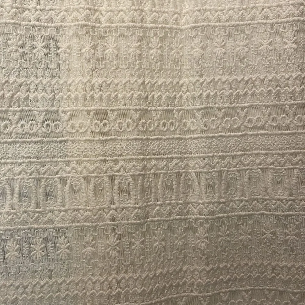 MNG Casual by Mango- “Brenda” Cream Crochet Embroidered & Lace Dress- Size XS